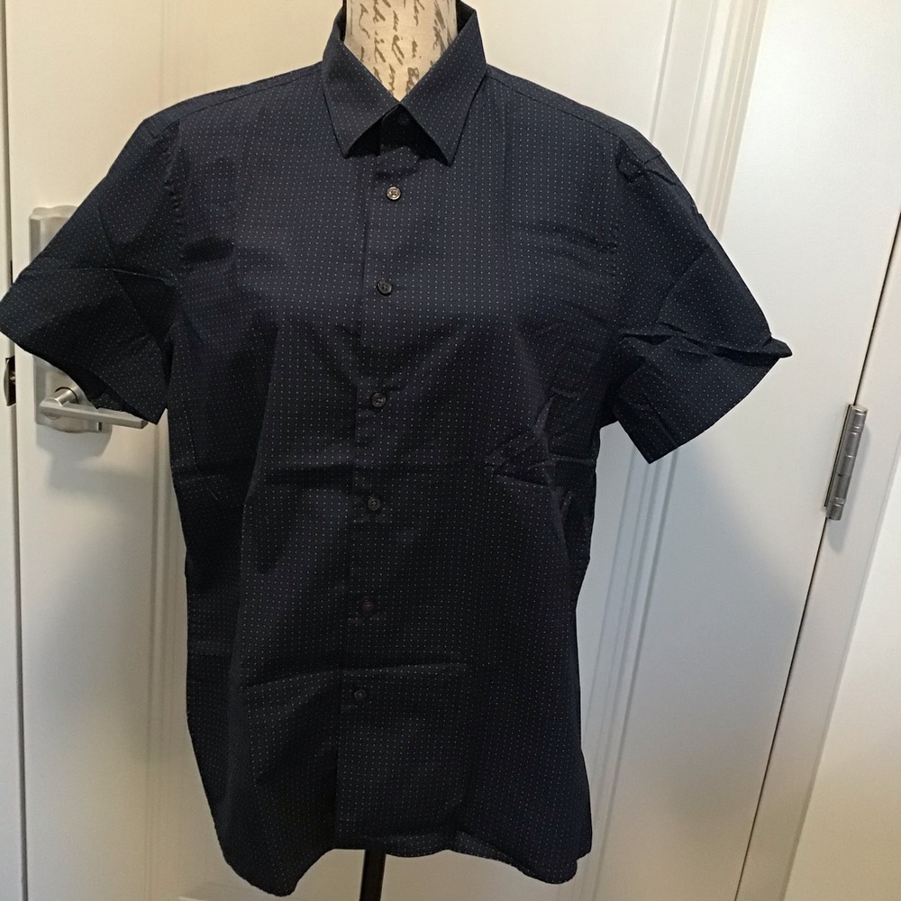 Perry Ellis 100% Cotton button down shirt size L - Picture 3 of 8